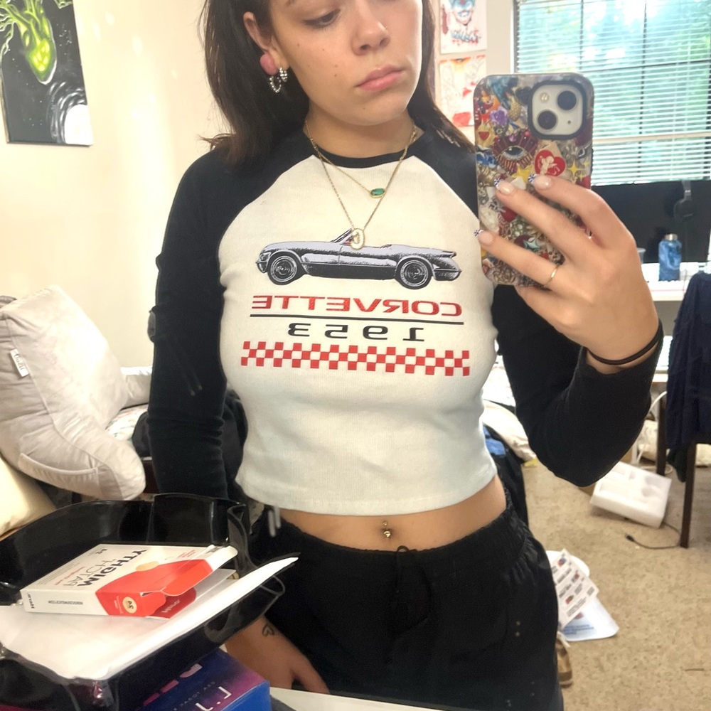 Chemistry Black and White Long Sleeve Tee